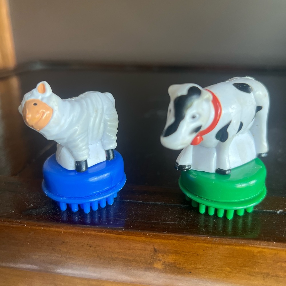 Bristle block farm animals cow sheep toys stem building
